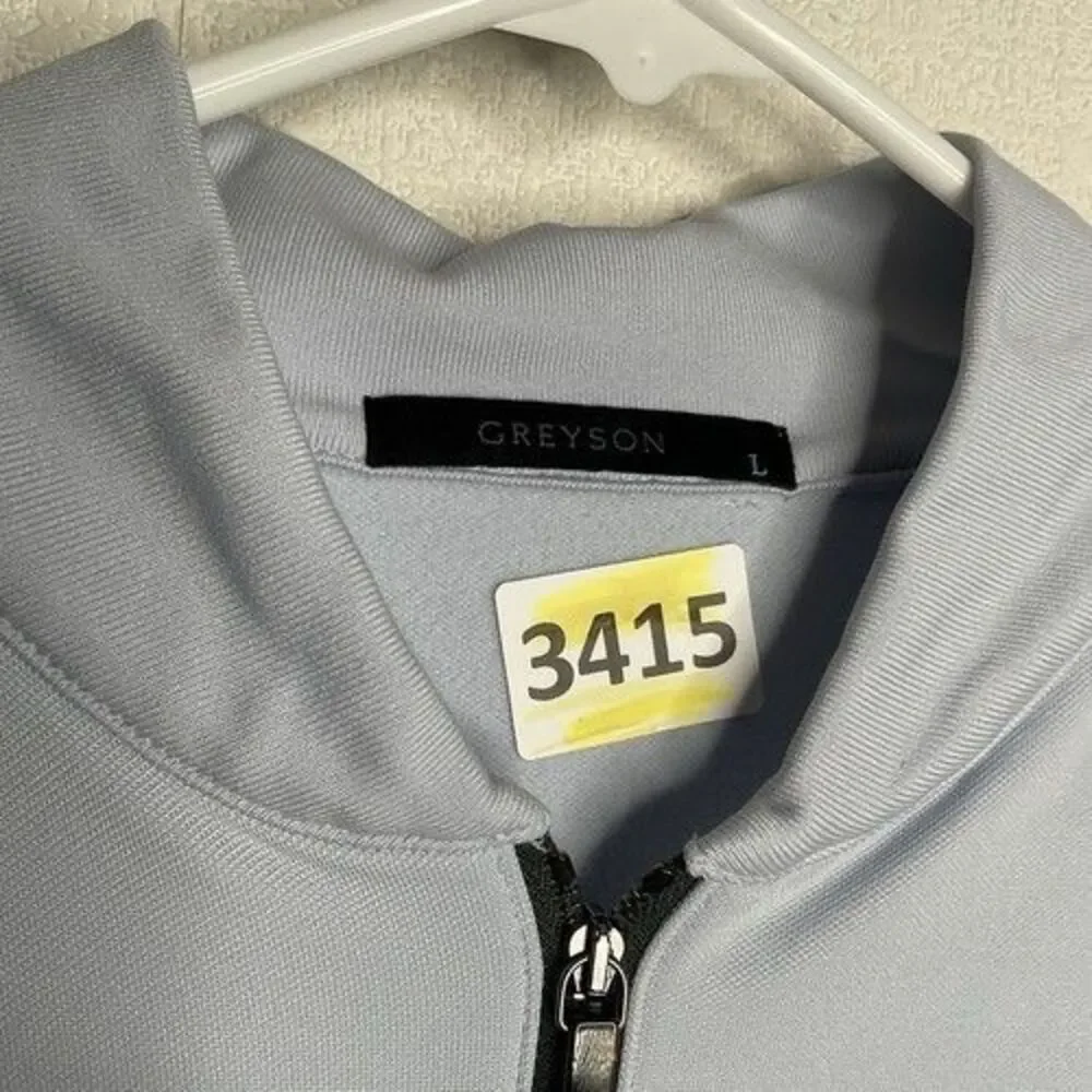 Greyson Sequoia 1/4 Zip Performance Golf Sweater‎ Active Top Men Size Large Blue